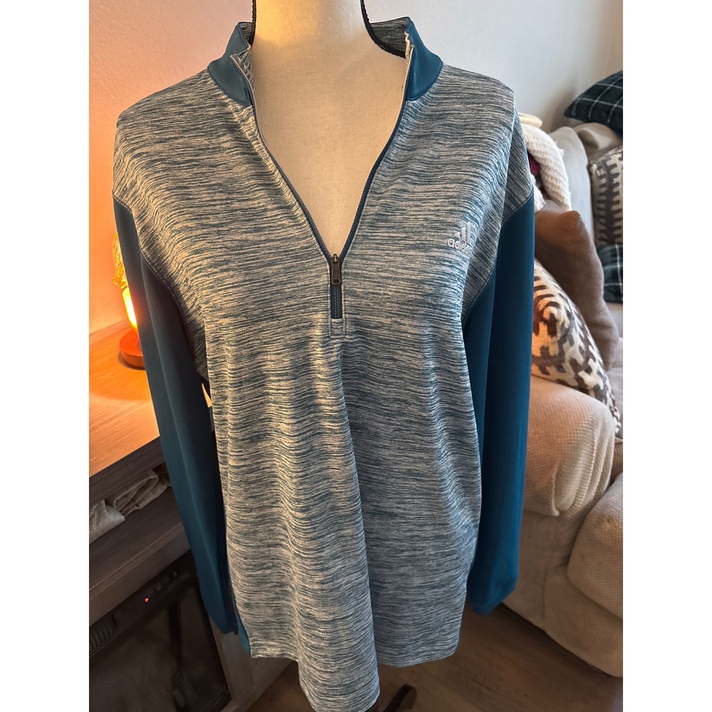 Adidas women's medium long sleeve active wear top‎ teal